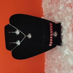 🏈STUNNING🏈 KANSAS CITY CHIEFS STERLING SILVER JEWELRY SET
